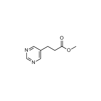 Methyl 3-(pyrimidin-5-yl)propanoate structure