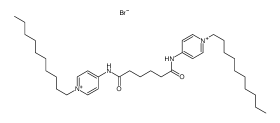 4,4'-(tetramethylenedicarbonyldiamino)bis(1-decylpyridinium bromide) Structure