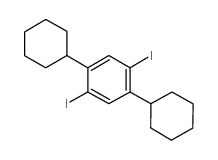 1,4-二环己基-2,5-二碘苯结构式