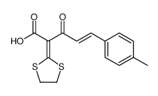 2-(1,3-dithiolan-2-ylidene)-5-(4-methylphenyl)-3-oxopent-4-enoic acid Structure
