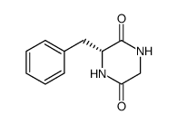(R)-3-benzyl-2,5-piperazinedione Structure