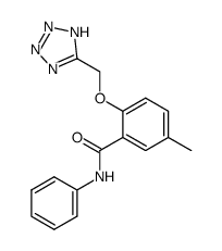5-methyl-N-phenyl-2-(1H-tetrazol-5-ylmethoxy)-benzamide Structure
