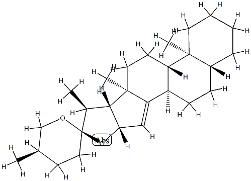 (25R)-5α-Spirost-14-ene Structure