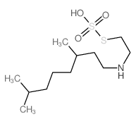 Thiosulfuric acid,S-[2-[(3,7-dimethyloctyl)amino]ethyl] ester structure