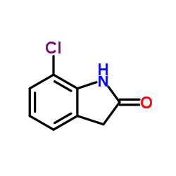 7-氯-1,3-吲哚-2-酮结构式