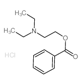 Benzoic acid,2-(diethylamino)ethyl ester, hydrochloride (1:1)结构式
