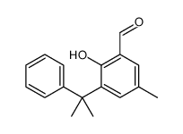 2-hydroxy-5-methyl-3-(2-phenylpropan-2-yl)benzaldehyde结构式