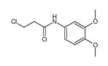3-chloro-N-(3,4-dimethoxyphenyl)propanamide Structure