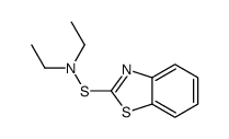 N-(1,3-benzothiazol-2-ylsulfanyl)-N-ethylethanamine Structure