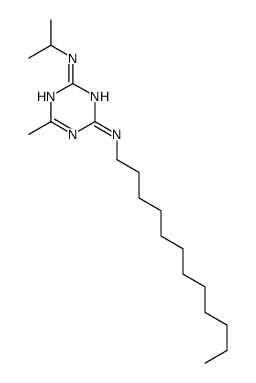 4-N-dodecyl-6-methyl-2-N-propan-2-yl-1,3,5-triazine-2,4-diamine结构式