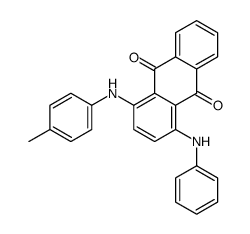 1-[(4-methylphenyl)amino]-4-(phenylamino)anthraquinone结构式