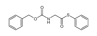 Sphenyl N-benzyloxycarbonylaminoethanothioate结构式