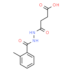 4-[2-(2-Methylbenzoyl)hydrazino]-4-oxobutanoic acid Structure