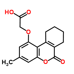 [(3-Methyl-6-oxo-7,8,9,10-tetrahydro-6H-benzo[c]chromen-1-yl)oxy]acetic acid Structure