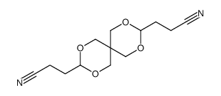 3,9-Bis(2-cyanoethyl)-2,4,8,10-tetraoxaspiro[5.5]undecane Structure