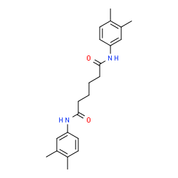N,N'-Bis(3,4-dimethylphenyl)hexanediamide structure