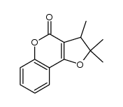 2,2,3-trimethyl-2,3-dihydro-4H-furo[3,2-c][1]benzopyran-4-one Structure