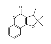 2,2,3-trimethyl-2,3-dihydro-4H-furo[3,2-c][1]benzopyran-4-one结构式