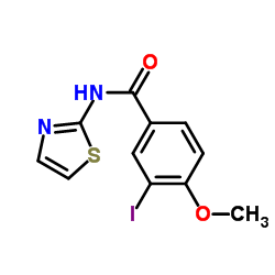 3-Iodo-4-methoxy-N-(1,3-thiazol-2-yl)benzamide结构式