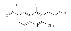 4-chloro-2-methyl-3-propylquinoline-6-carboxylic acid Structure