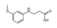 3-((3-METHOXYPHENYL)AMINO)PROPANOIC ACID Structure