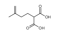 2-(3-methylbut-3-enyl)malonic acid结构式