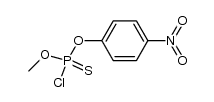 O-methyl-O-(4-nitrophenyl) phosphorochloridothioate结构式