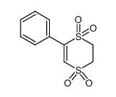 2,3-Dihydro-5-phenyl-1,4-dithiin 1,1,4,4-tetraoxide结构式