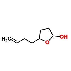 5-(But-3-en-1-yl)tetrahydrofuran-2-ol structure