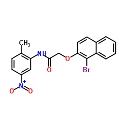 2-[(1-Bromo-2-naphthyl)oxy]-N-(2-methyl-5-nitrophenyl)acetamide Structure