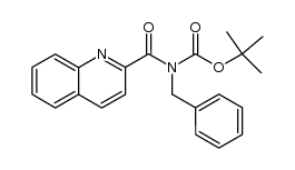 tert-butyl benzyl(quinoline-2-carbonyl)carbamate结构式