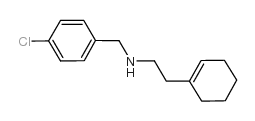 N-[(4-chlorophenyl)methyl]-2-(cyclohexen-1-yl)ethanamine Structure