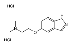 2-(1H-indazol-5-yloxy)-N,N-dimethylethanamine,dihydrochloride结构式
