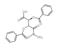 (-)-o,o'-dibenzoyl-l-tartaric acid mono(dimethylamide)结构式