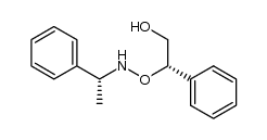 (2S)-2-phenyl-2-({[(1R)-1-phenylethyl]amino}oxy)ethanol结构式