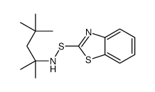 N-(1,1,3,3-tetramethylbutyl)benzothiazole-2-sulphenamide Structure