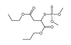 2-[(Dimethoxyphosphinothioyl)thio]butanedioic acid dipropyl ester Structure