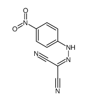 2-[(4-nitrophenyl)hydrazinylidene]propanedinitrile结构式