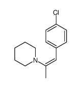 1-[1-(4-chlorophenyl)prop-1-en-2-yl]piperidine Structure
