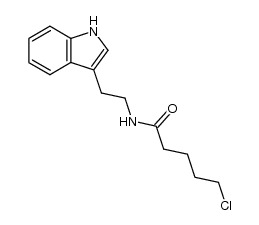 N-(2-(1H-indol-3-yl)ethyl)-5-chloropentanamide结构式