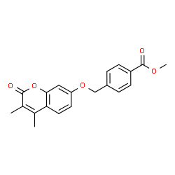 methyl 4-[(3,4-dimethyl-2-oxochromen-7-yl)oxymethyl]benzoate结构式