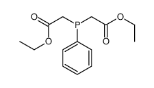 ethyl 2-[(2-ethoxy-2-oxoethyl)-phenylphosphanyl]acetate Structure