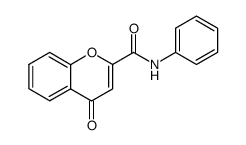 N-Phenyl-4(H)-oxo-1-benzopyran-2-carboxamide Structure