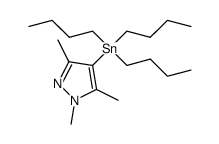 1,3,5-trimethyl-4-(tributylstannyl)-1H-pyrazole Structure