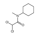 2,2-dichloro-N-cyclohexyl-N-methyl-acetamide结构式