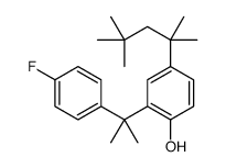 2-[2-(4-fluorophenyl)propan-2-yl]-4-(2,4,4-trimethylpentan-2-yl)phenol结构式