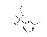 3-fluoro-1-(diethoxymethylsilyl)benzene结构式