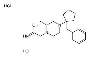 2-[4-(1-benzylcyclopentyl)-2-methylpiperazin-1-yl]acetamide,dihydrochloride结构式
