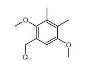 1-chloromethyl-2,5-dimethoxy-3,4-dimethyl-benzene结构式