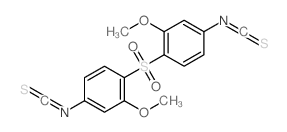 Benzene,1,1'-sulfonylbis[4-isothiocyanato-2-methoxy- Structure